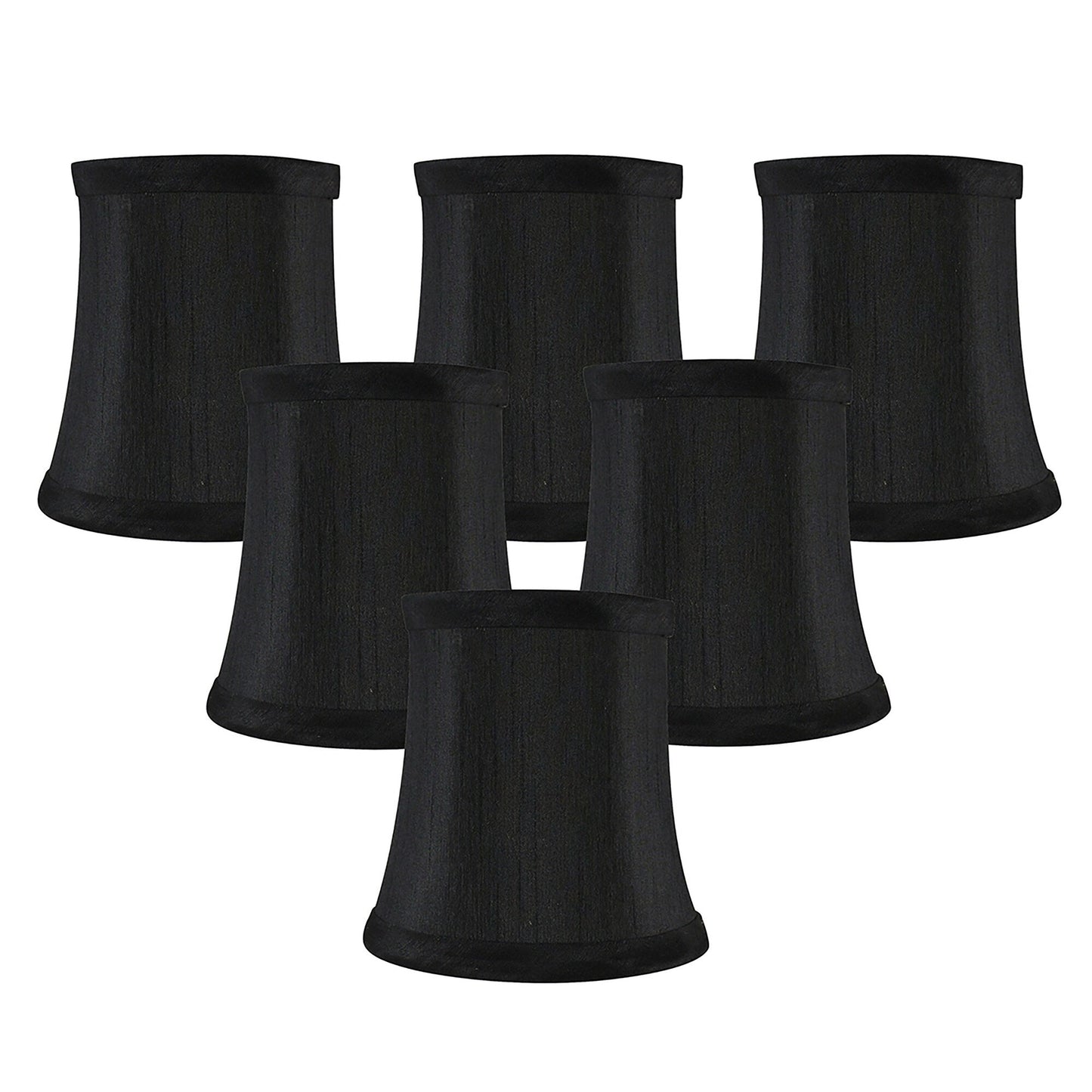 Meriville Chandelier Lamp Shades, 3-inch by 4.5-inch by 4.5-inch, Clip-on