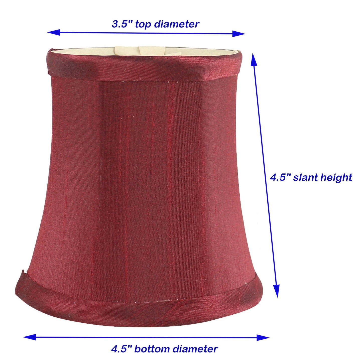 Meriville Chandelier Lamp Shades, 3-inch by 4.5-inch by 4.5-inch, Clip-on