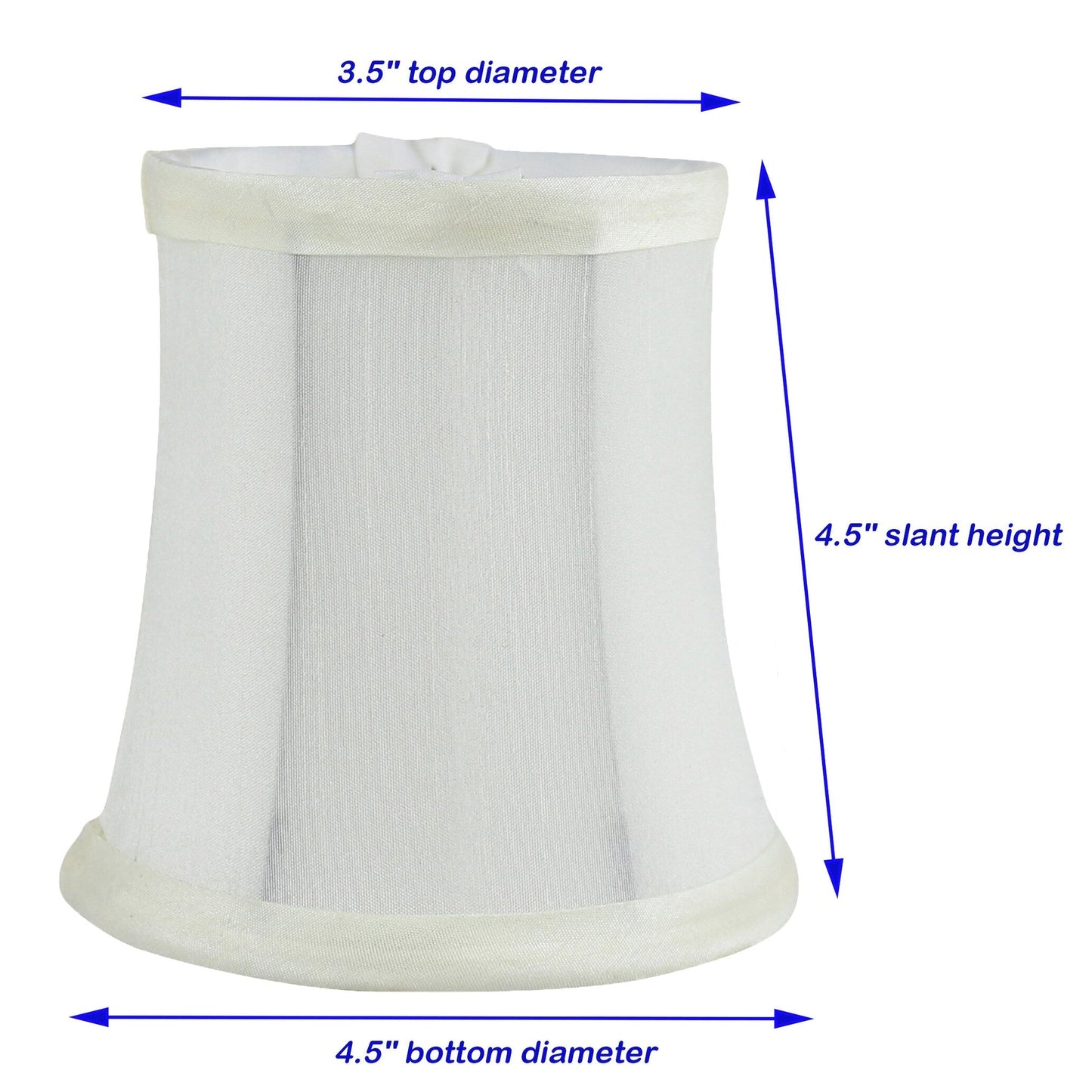 Meriville Chandelier Lamp Shades, 3-inch by 4.5-inch by 4.5-inch, Clip-on