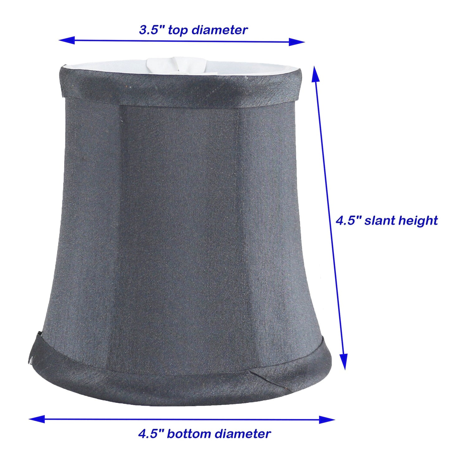 Meriville Chandelier Lamp Shades, 3-inch by 4.5-inch by 4.5-inch, Clip-on