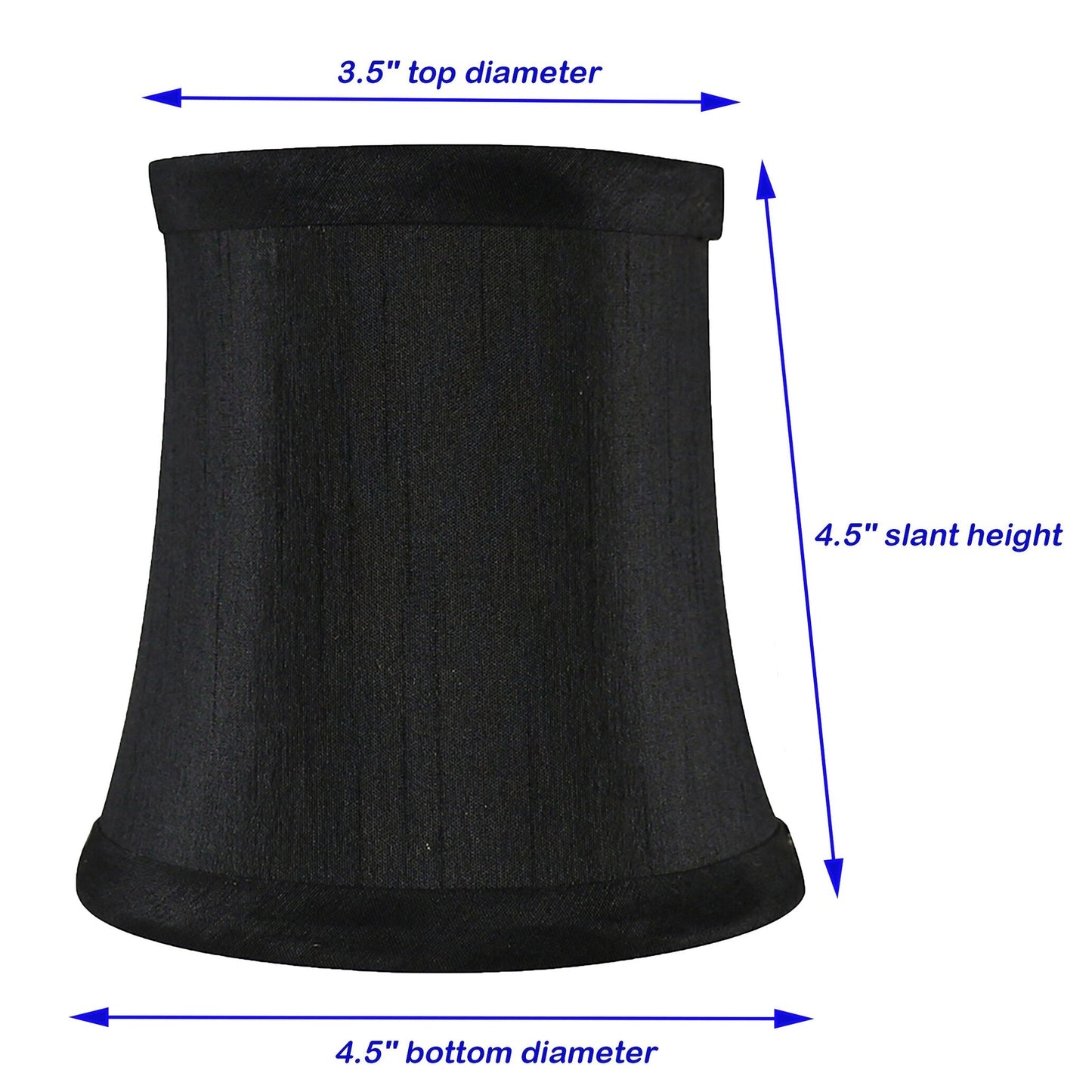 Meriville Chandelier Lamp Shades, 3-inch by 4.5-inch by 4.5-inch, Clip-on