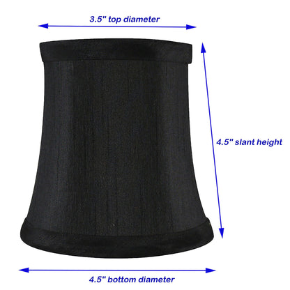 Meriville Chandelier Lamp Shades, 3-inch by 4.5-inch by 4.5-inch, Clip-on
