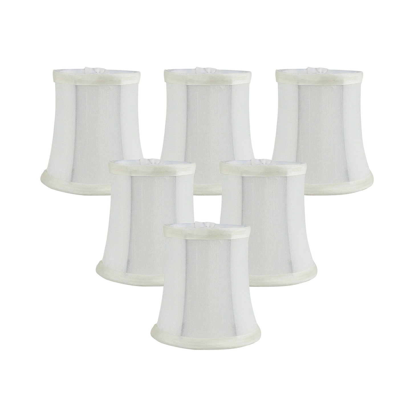 Meriville Chandelier Lamp Shades, 3-inch by 4.5-inch by 4.5-inch, Clip-on