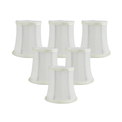 Meriville Chandelier Lamp Shades, 3-inch by 4.5-inch by 4.5-inch, Clip-on