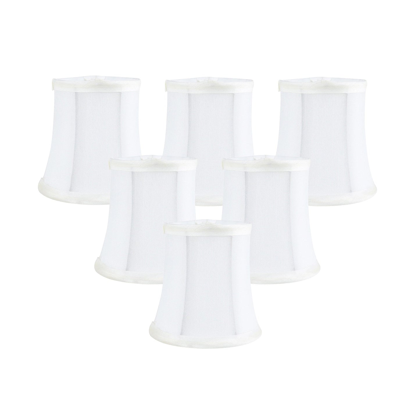 Meriville Chandelier Lamp Shades, 3-inch by 4.5-inch by 4.5-inch, Clip-on