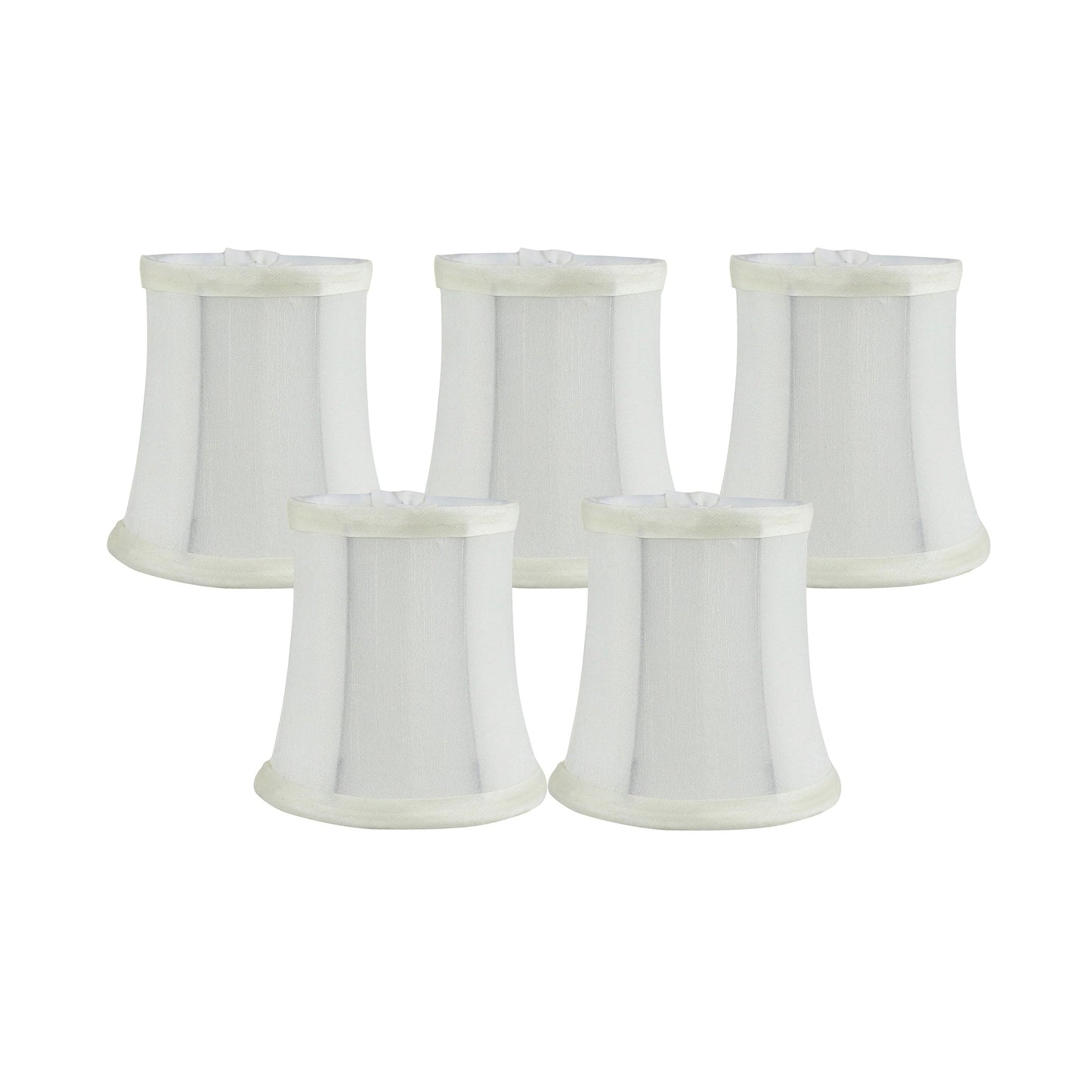 Meriville Chandelier Lamp Shades, 3-inch by 4.5-inch by 4.5-inch, Clip-on