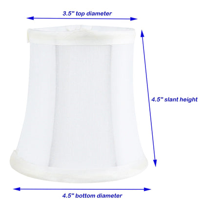Meriville Chandelier Lamp Shades, 3-inch by 4.5-inch by 4.5-inch, Clip-on