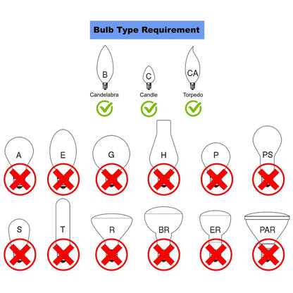 Meriville Faux Silk Clip On Chandelier Lamp Shades, 4-inch by 6-inch by 5-inch