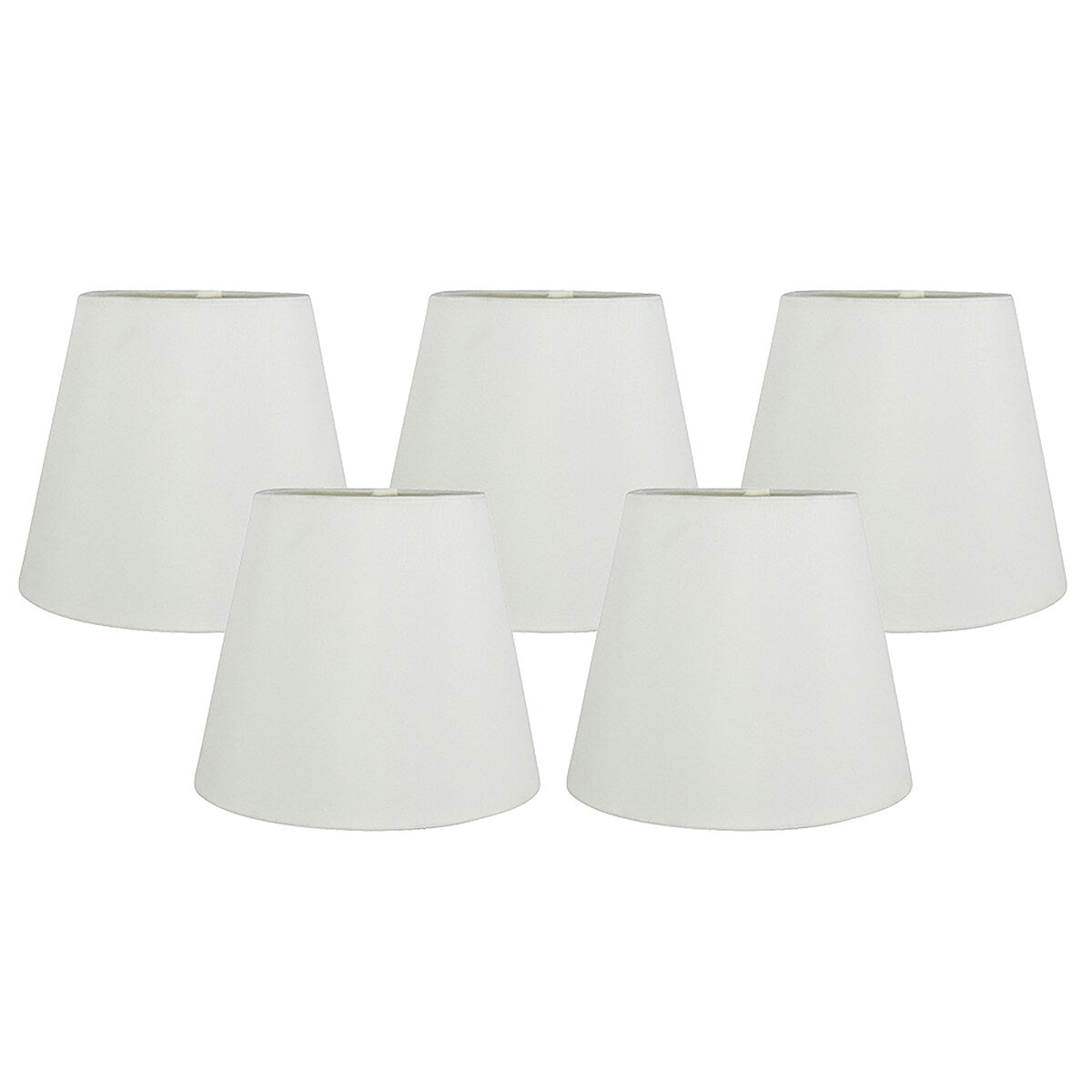 Meriville Faux Silk Clip On Chandelier Lamp Shades, 4-inch by 6-inch by 5-inch