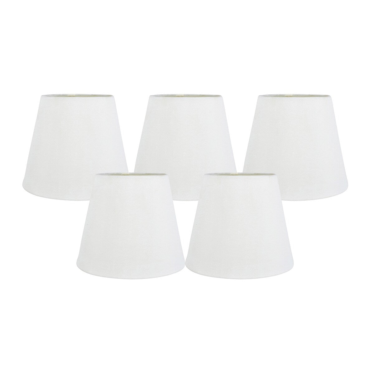 Meriville Faux Silk Clip On Chandelier Lamp Shades, 4-inch by 6-inch by 5-inch