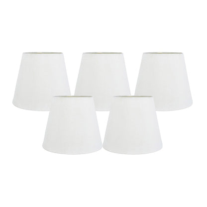 Meriville Faux Silk Clip On Chandelier Lamp Shades, 4-inch by 6-inch by 5-inch