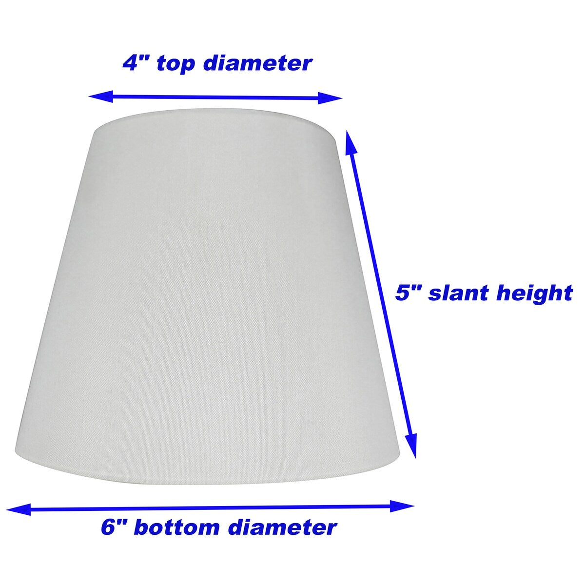 Meriville Faux Silk Clip On Chandelier Lamp Shades, 4-inch by 6-inch by 5-inch