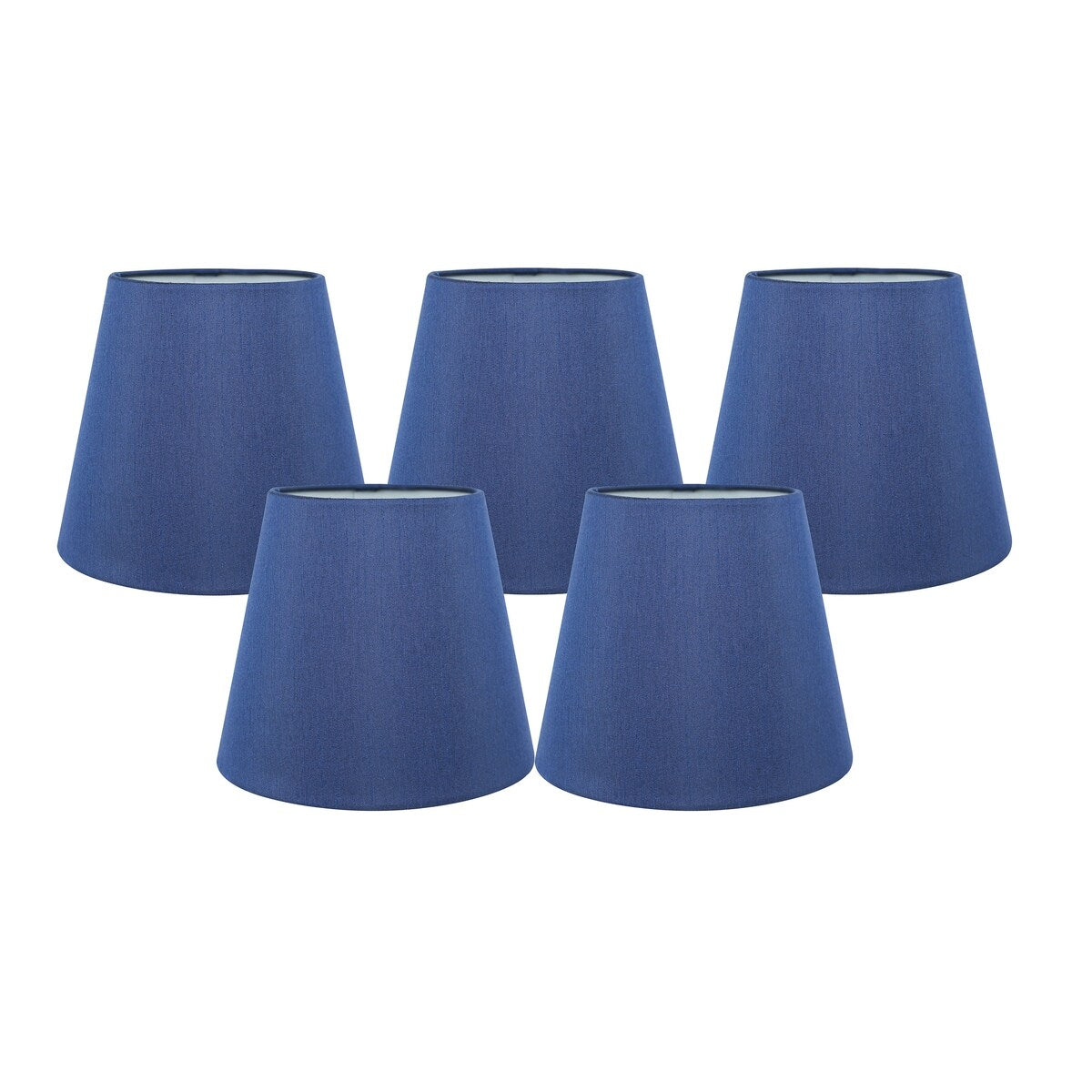 Meriville Faux Silk Clip On Chandelier Lamp Shades, 4-inch by 6-inch by 5-inch