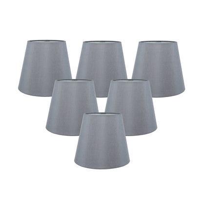 Meriville Faux Silk Clip On Chandelier Lamp Shades, 4-inch by 6-inch by 5-inch