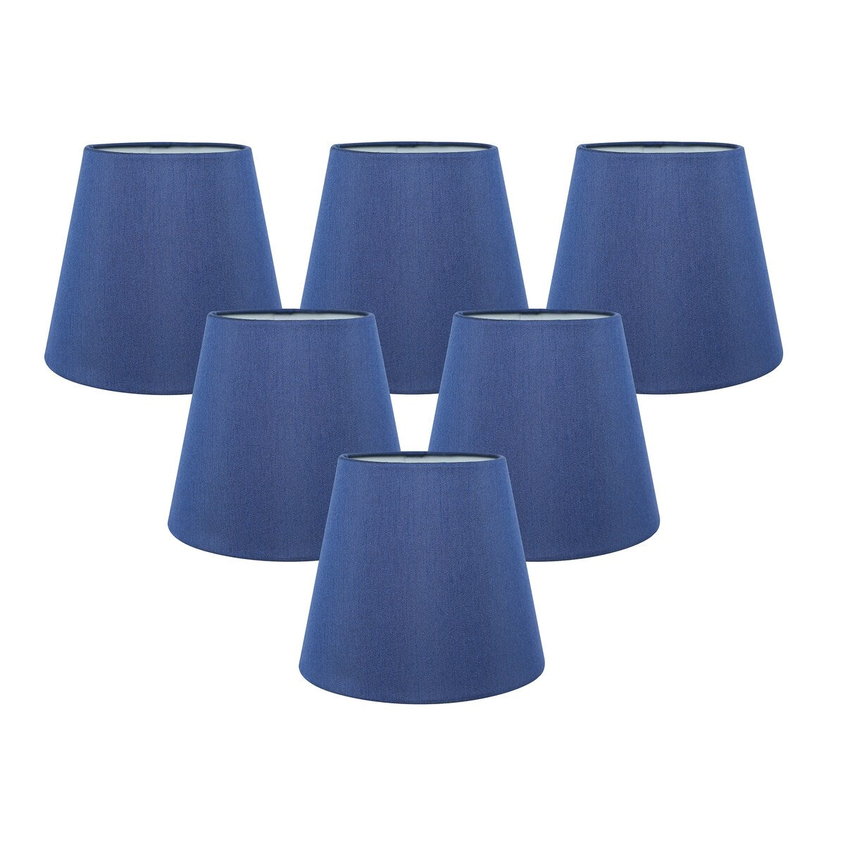 Meriville Faux Silk Clip On Chandelier Lamp Shades, 4-inch by 6-inch by 5-inch