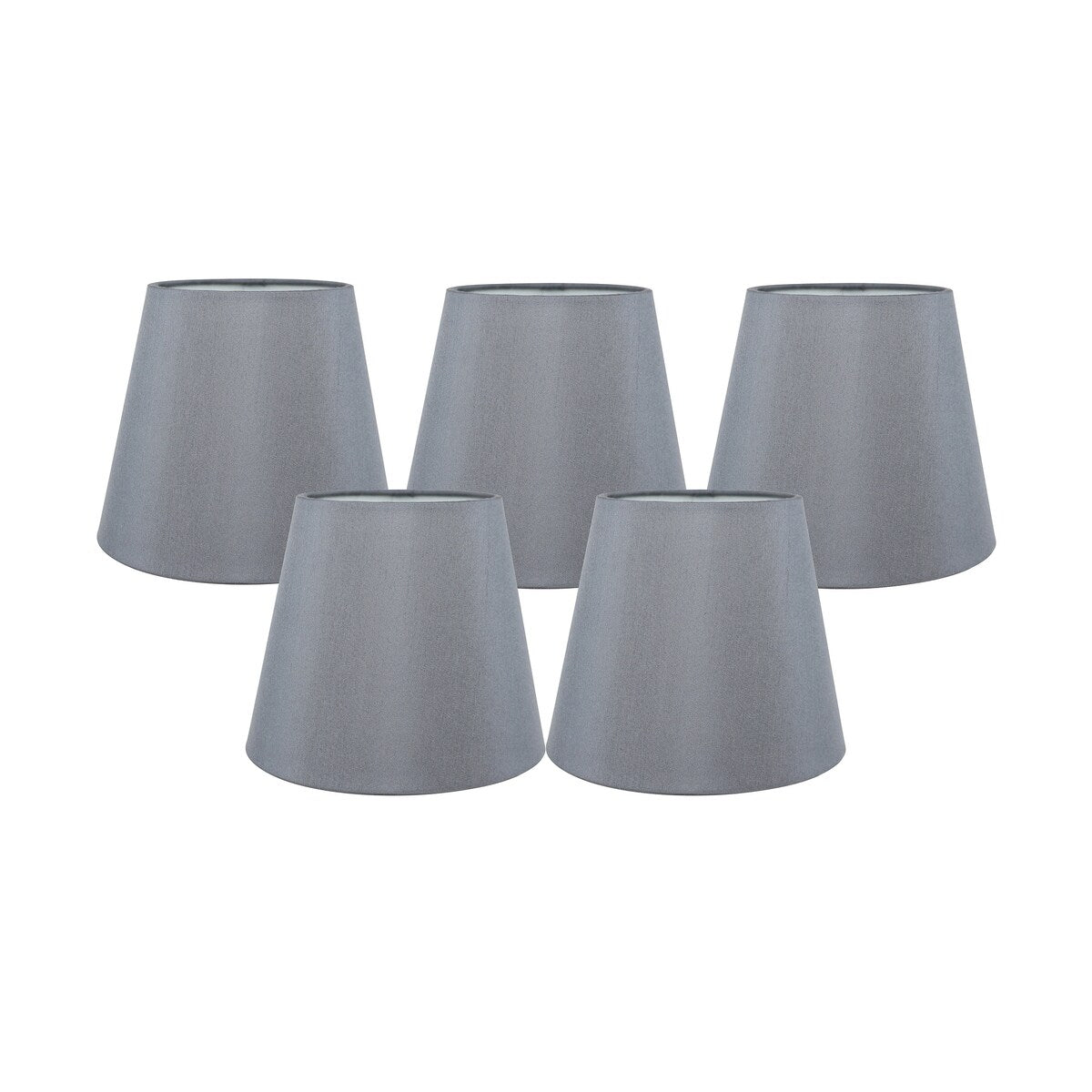 Meriville Faux Silk Clip On Chandelier Lamp Shades, 4-inch by 6-inch by 5-inch