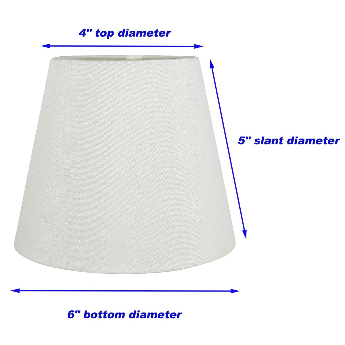 Meriville Faux Silk Clip On Chandelier Lamp Shades, 4-inch by 6-inch by 5-inch