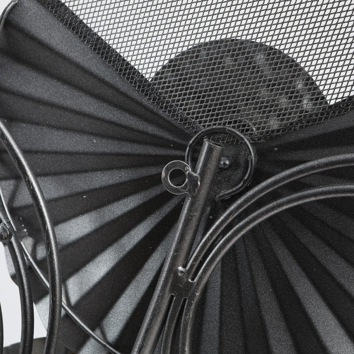 Distressed Grey and Gold Metal Modern Flower Wall Decor