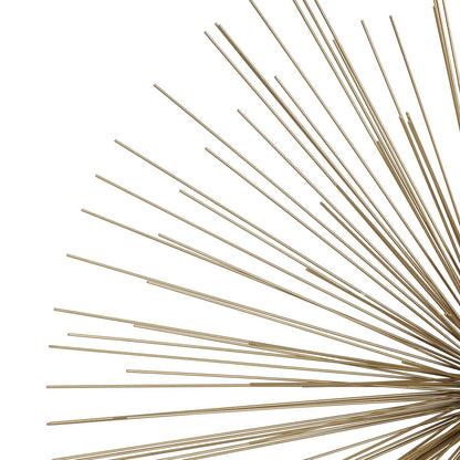 Metal Starburst Large 3D Home Wall Decor - Gold - Roche River Decor