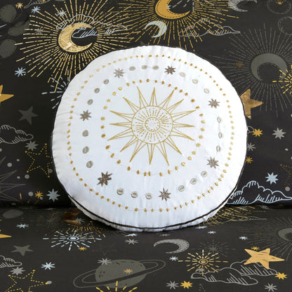 Intelligent Design Kids Ariella Starry Sky Metallic Comforter Set with Throw Pillow