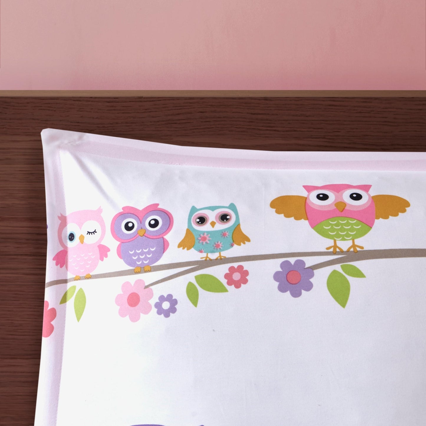 Intelligent Design Kids Nocturnal Nellie Owl Comforter Set with Bed Sheets