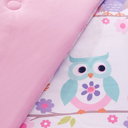 Intelligent Design Kids Nocturnal Nellie Owl Comforter Set with Bed Sheets