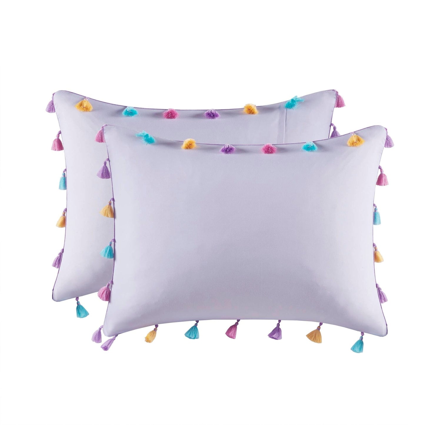 Intelligent Design Kids Tanya Tassel Comforter Set with Heart Shaped Throw Pillow