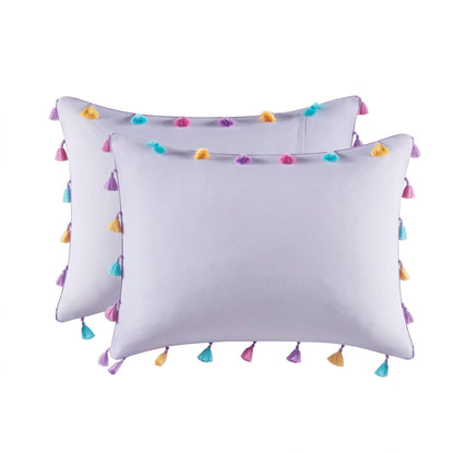 Intelligent Design Kids Tanya Tassel Comforter Set with Heart Shaped Throw Pillow