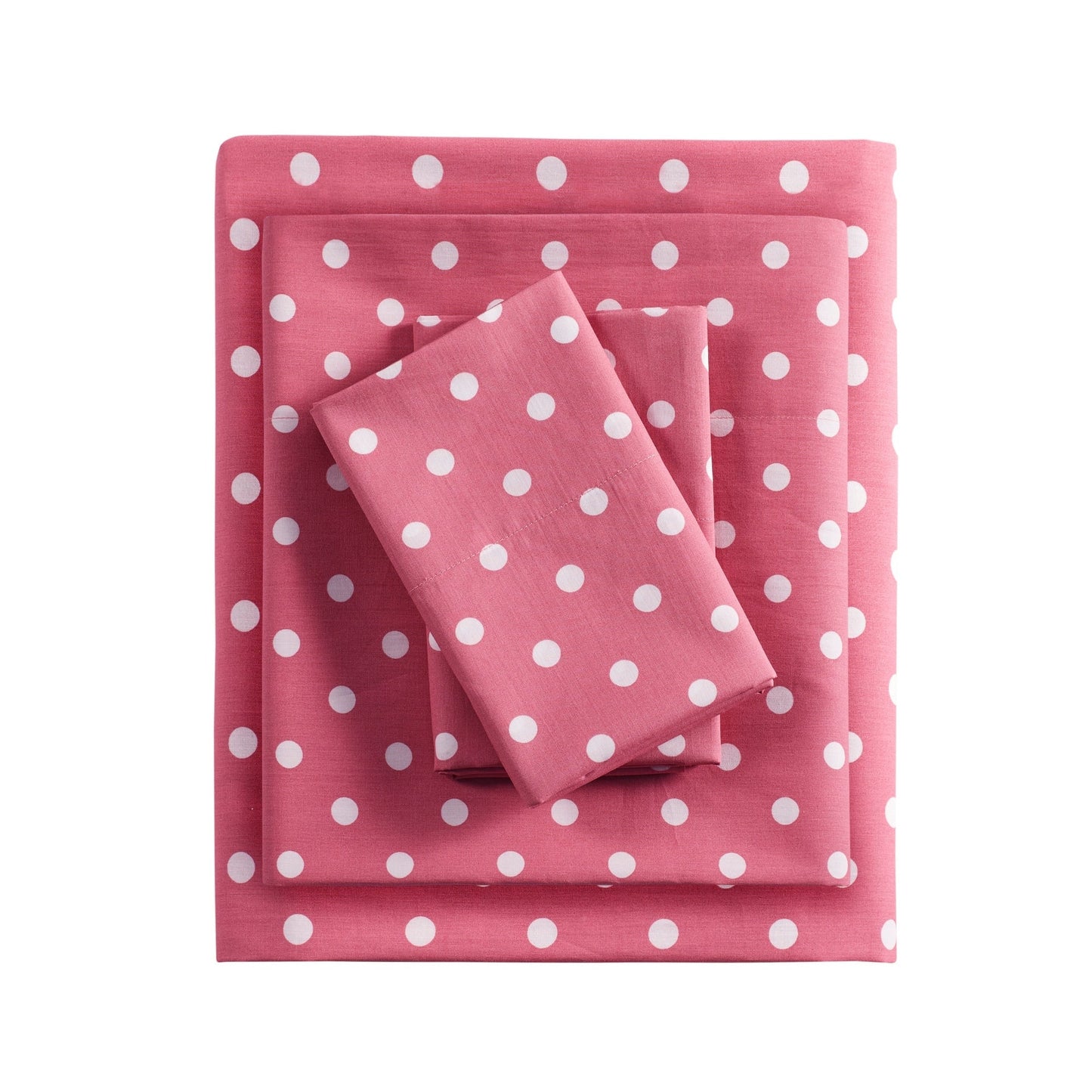 Intelligent Design Polka Dot Printed 100% Cotton Sheet Set