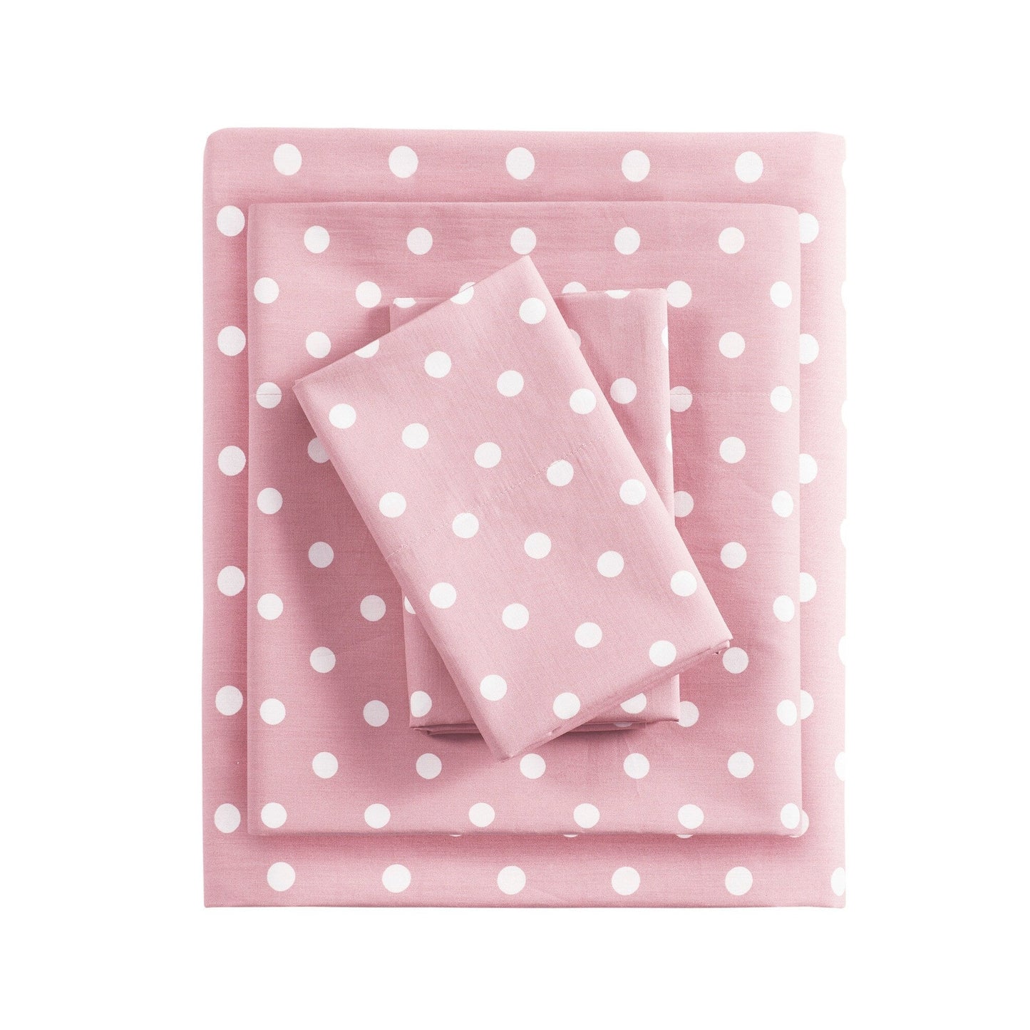 Intelligent Design Polka Dot Printed 100% Cotton Sheet Set