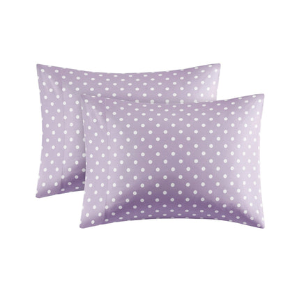 Intelligent Design Polka Dot Printed 100% Cotton Sheet Set