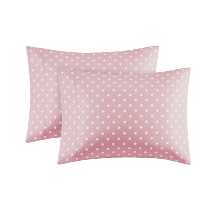 Intelligent Design Polka Dot Printed 100% Cotton Sheet Set