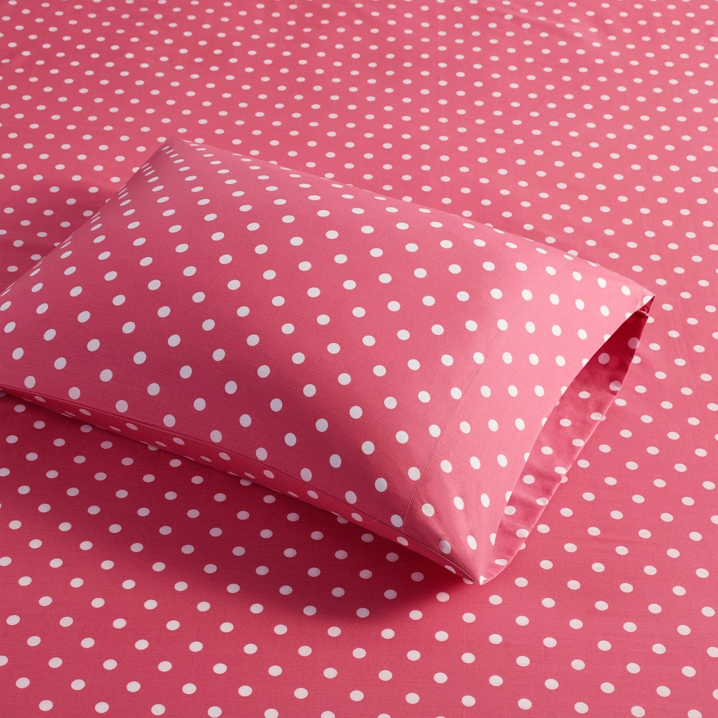 Intelligent Design Polka Dot Printed 100% Cotton Sheet Set