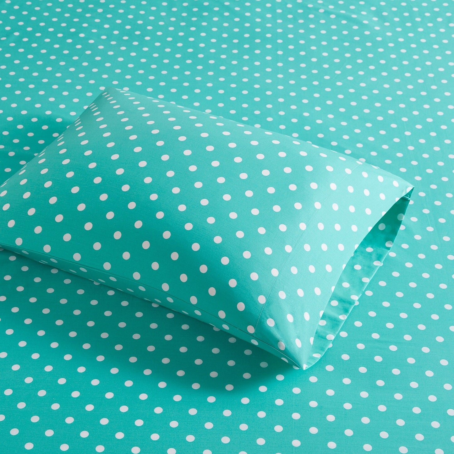 Intelligent Design Polka Dot Printed 100% Cotton Sheet Set