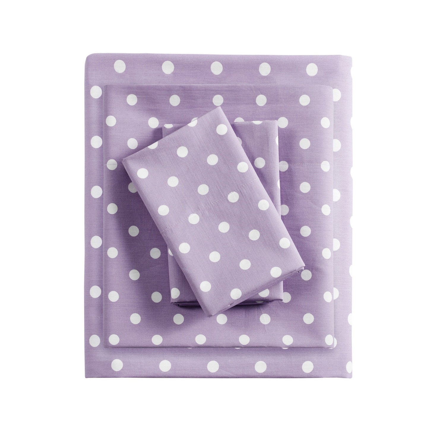 Intelligent Design Polka Dot Printed 100% Cotton Sheet Set