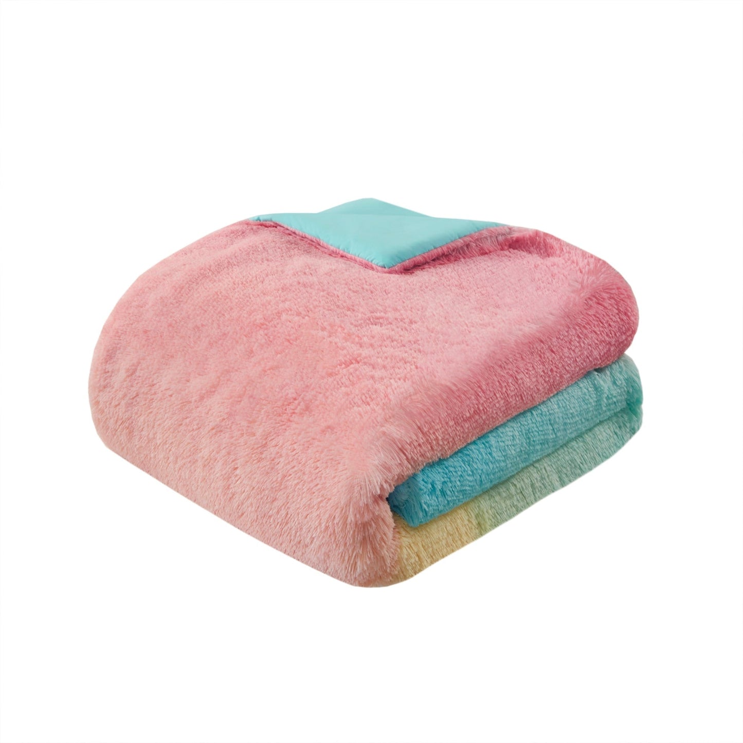 Intelligent Design Talia Ombre Shaggy Faux Fur Comforter Set