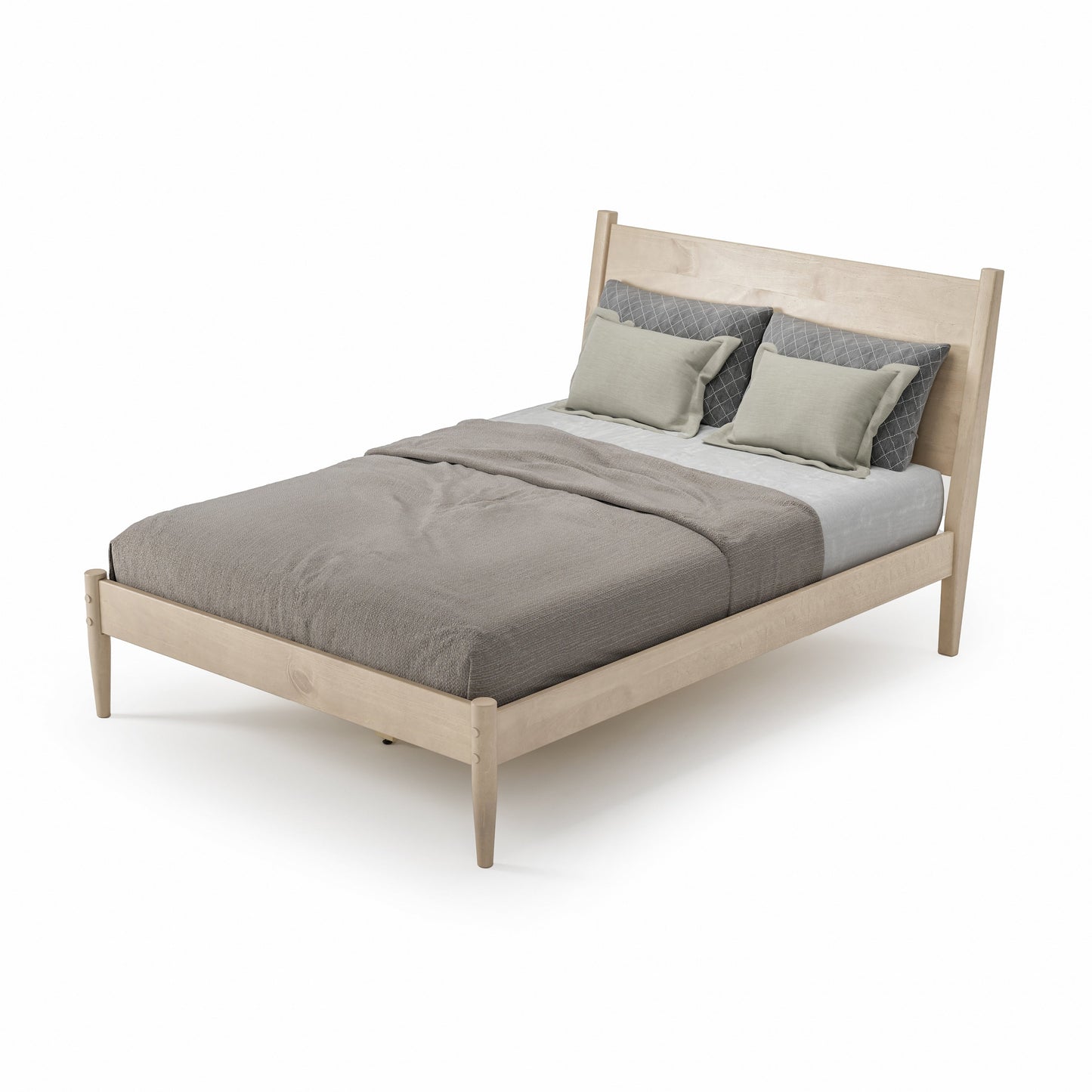 Mid-Century Panel Bed