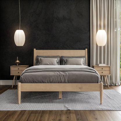 Mid-Century Panel Bed