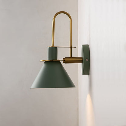 Mid-century Modern 1-Light Cone Wall Sconce - 7in Bedroom Light