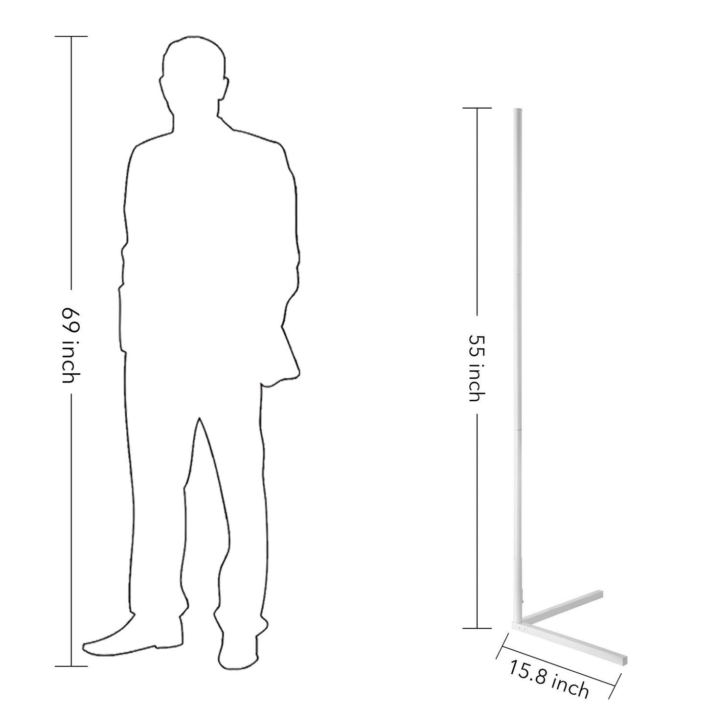 Minimalism RGB Corner Floor Lamp-Set Of 2