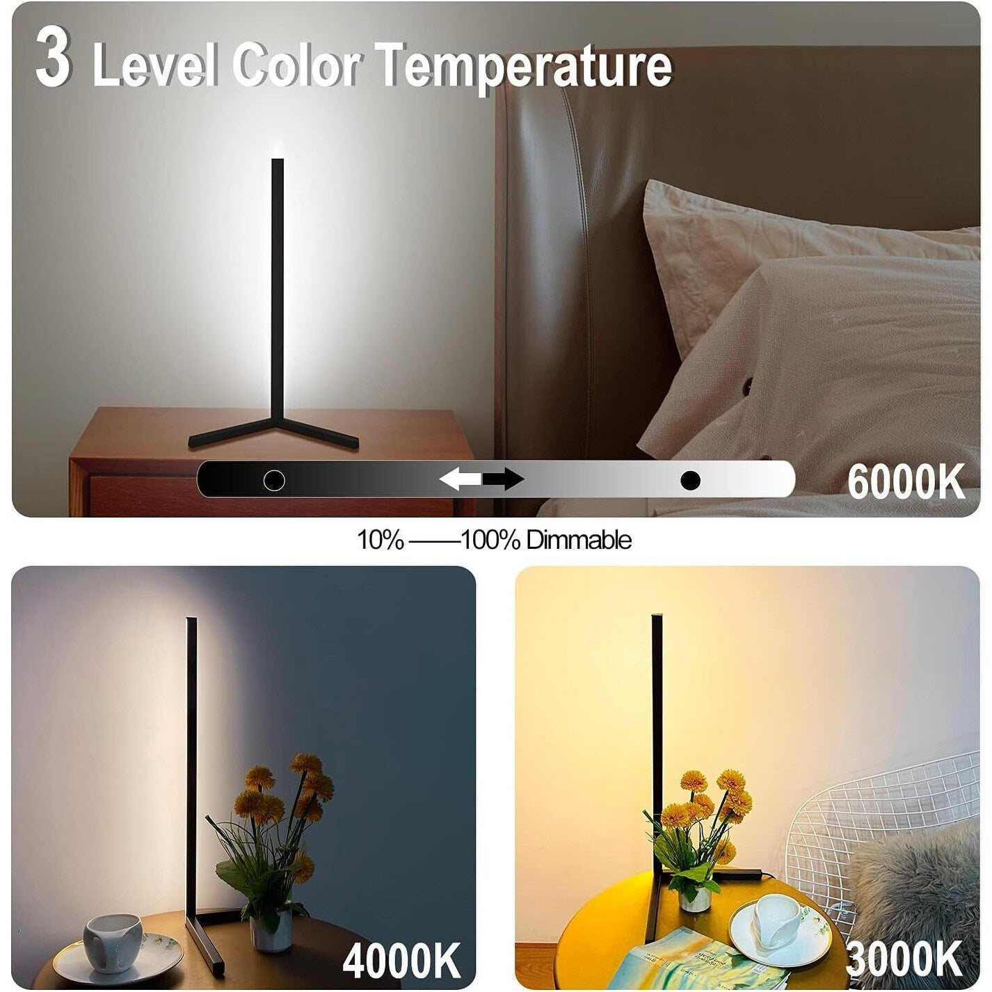 Minimalist RGBCW LED Desk Lamp Bedeside Night Light