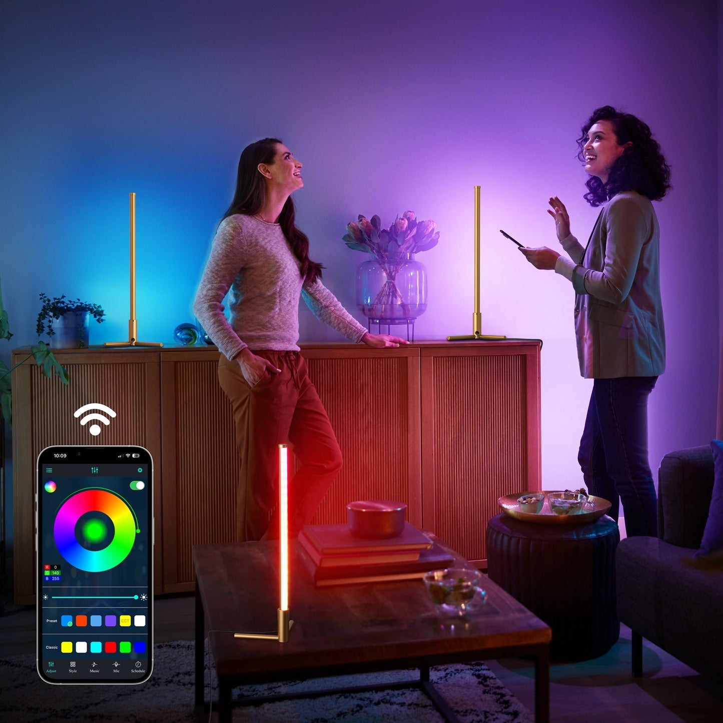 Minimalist RGBCW LED Desk Lamp Bedeside Night Light