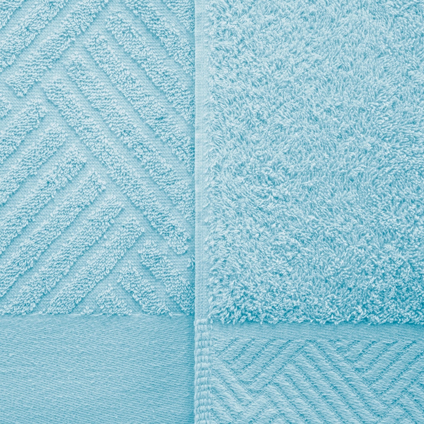 Superior 100-percent Egyptian Cotton Basket Weave 6-Piece Towel Set