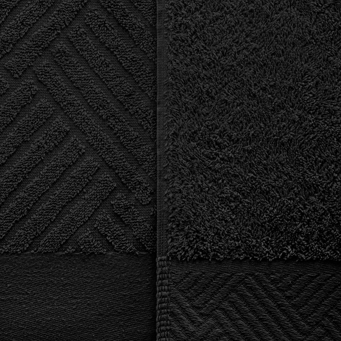 Superior 100-percent Egyptian Cotton Basket Weave 6-Piece Towel Set