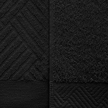 Superior 100-percent Egyptian Cotton Basket Weave 6-Piece Towel Set