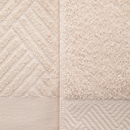 Superior 100-percent Egyptian Cotton Basket Weave 6-Piece Towel Set