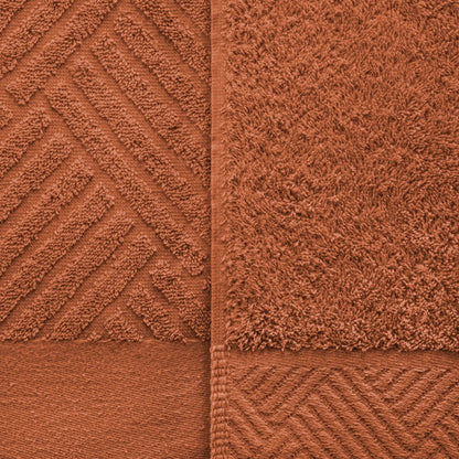 Superior 100-percent Egyptian Cotton Basket Weave 6-Piece Towel Set