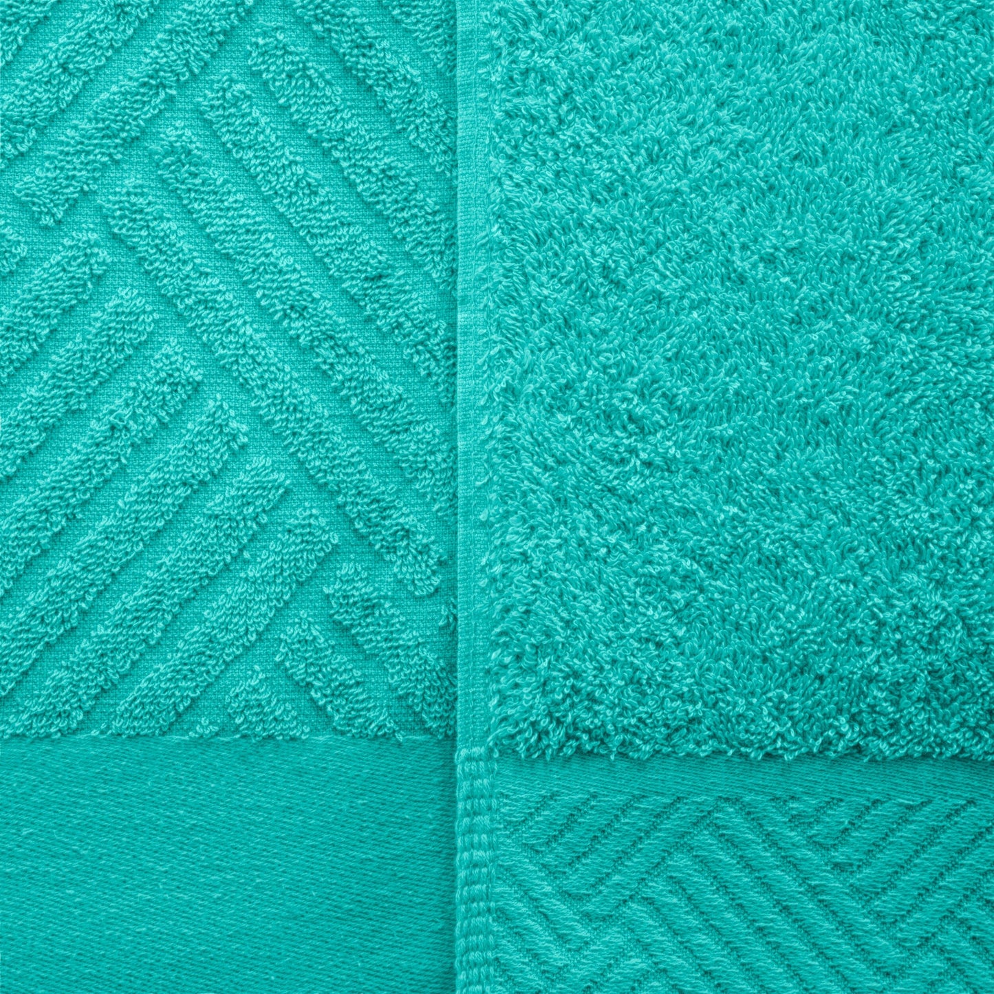 Superior 100-percent Egyptian Cotton Basket Weave 6-Piece Towel Set