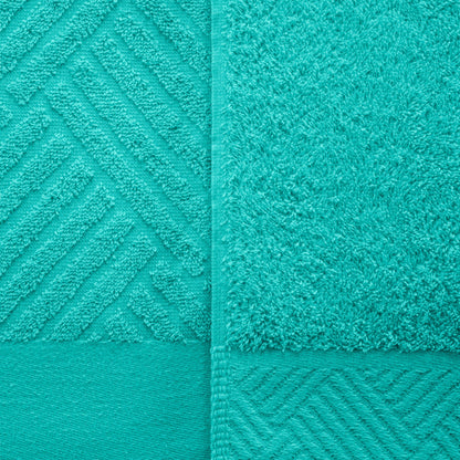 Superior 100-percent Egyptian Cotton Basket Weave 6-Piece Towel Set