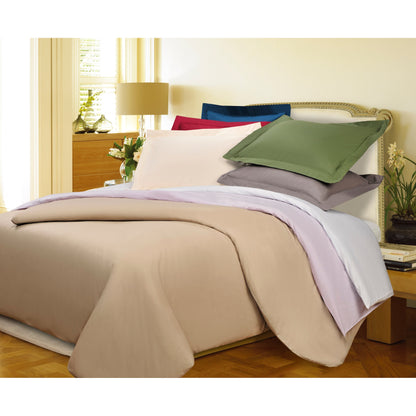 Superior 300-Thread Count Cotton Percale Duvet Cover Set